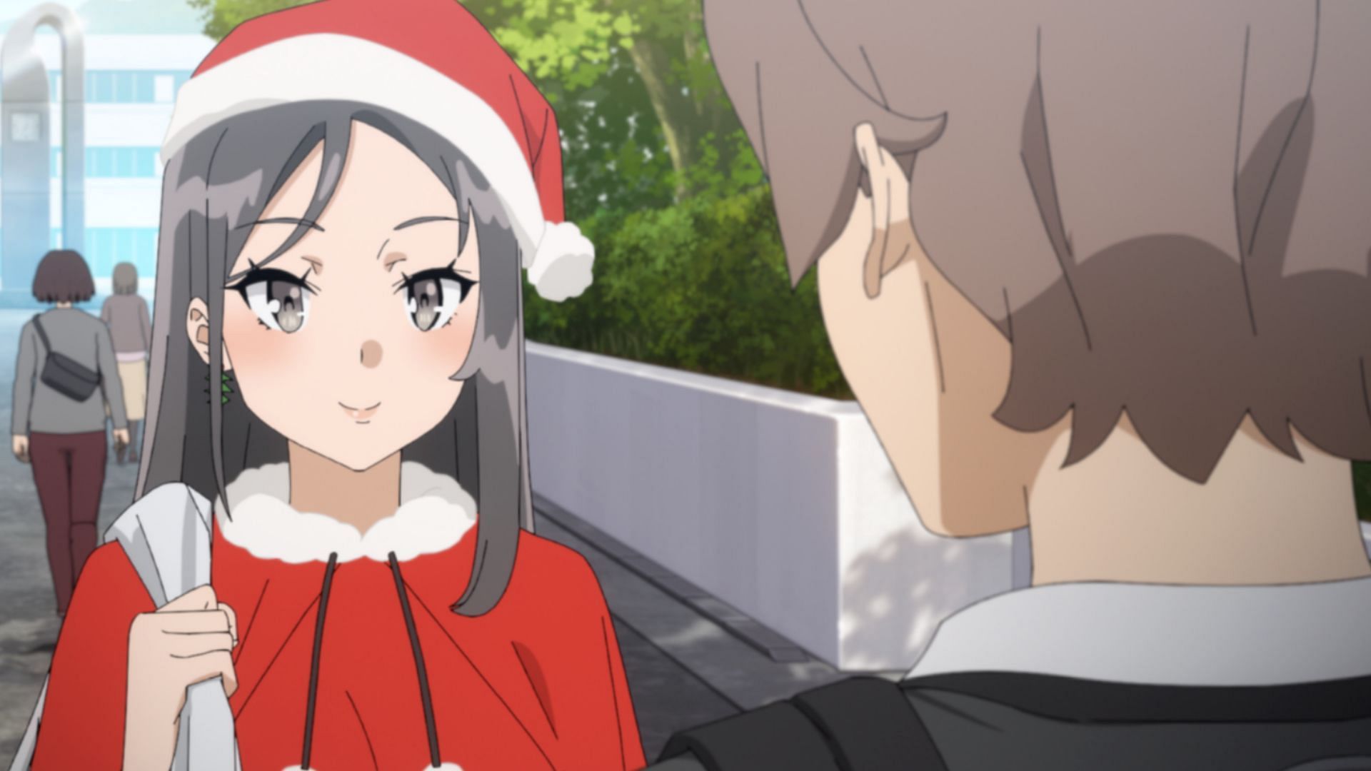 Santa Miniskirt as seen in Rascal Does Not Dream of Santa Claus (Image via CloverWorks)